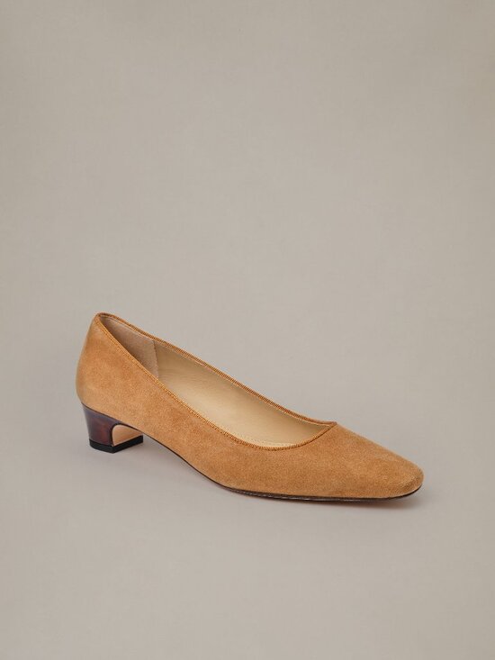 J. McLaughlin Shoes - J McLaughlin Josie Suede Pumps - Cognac NEW